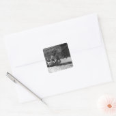 London Slums, Twine Court Quadratischer Aufkleber (Umschlag)