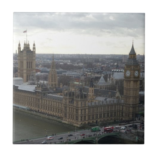 London Small (4,25" x 4,25") Keramik Foto Tile Fliese (Vorderseite)