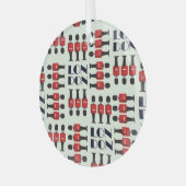 London, Soldaten, nahtlos Ornament Aus Glas (Vorderseite links)