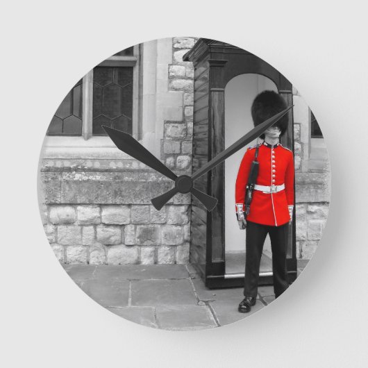 London Soldier Parade Runde Wanduhr (Vorderseite)
