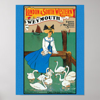London South Western Railway Weymouth Poster