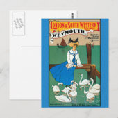 London South Western Railway Weymouth Postkarte (Vorne/Hinten)