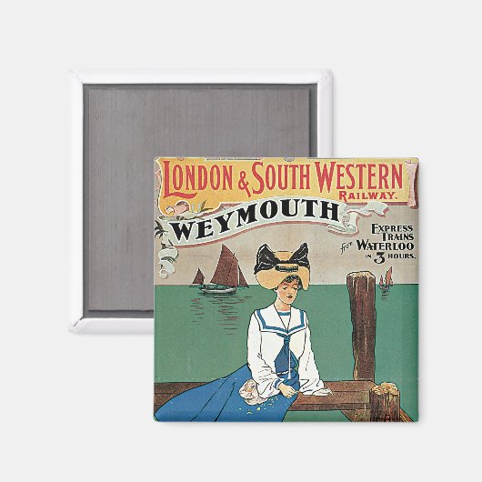 London & Southwest ~ Weymouth Magnet (Vorderseite/Rückseite)