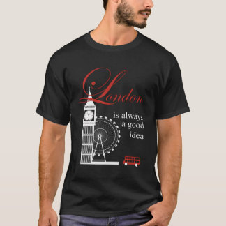 London Souvenirs Geschenke Männer Big Ben Red Bus T-Shirt
