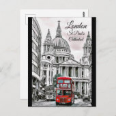 London, St Paul's Cathedral Postcard Keepake Postkarte (Vorne/Hinten)