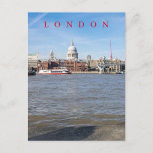 London St.Paul's River View Postkarte