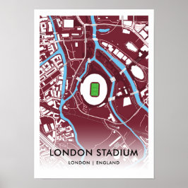 London Stadium Poster - Zuhause West Ham United FC
