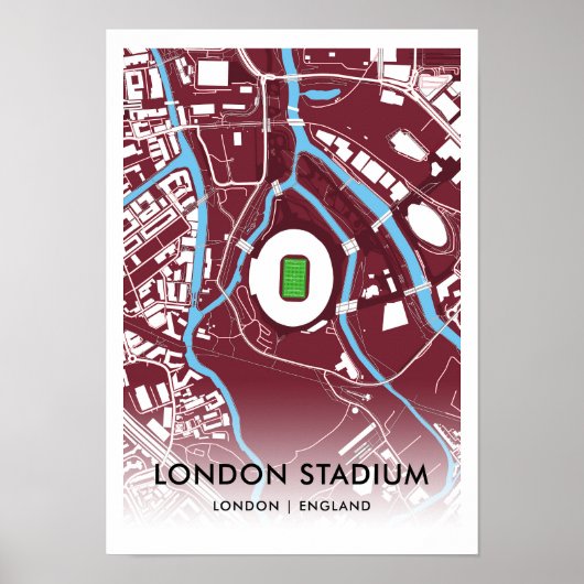 London Stadium Poster - Zuhause West Ham United FC (Vorne)