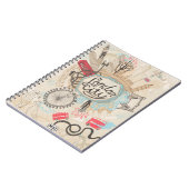 London-Stadt-Gekritzel-Kunst Notizblock (Linke Seite)