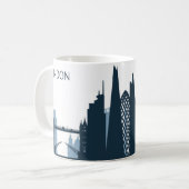 London-Stadt-Skyline Kaffeetasse (Vorderseite Links)