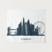 London-Stadt-Skyline Wandteppich (Vorderseite (Horizontal))