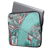 London-Stadt-Struktur-Karte Laptopschutzhülle (Vorderseite Links)