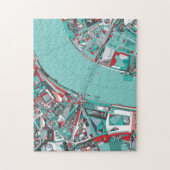 London-Stadt-Struktur-Karte Puzzle (Vertikal)