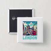 London-Sticker Button (Vorne & Hinten)