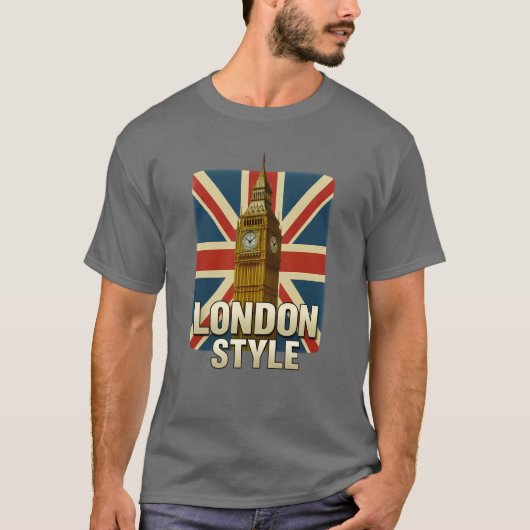 London Stil T-Shirt (Vorderseite)
