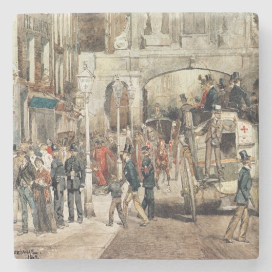 London-Straße, 1869 Steinuntersetzer (Vorderseite)