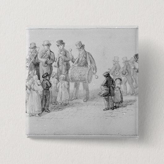 London-Straßen-Band, 1839 Button (Vorderseite)