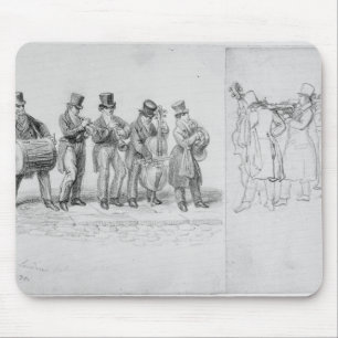 London-Straßen-Musiker, c.1820-30 Mousepad