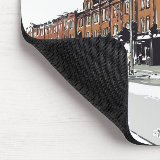 London-Straßen-Szene Mousepad (Ecke)