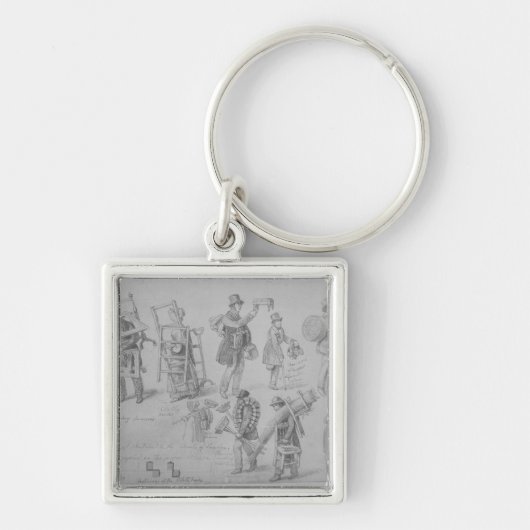 London-Straßenhändler, 1830-40 Schlüsselanhänger (Vorne)