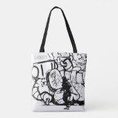 London Street Art Bag, Samurai, Creative Art Tasche (Rückseite)