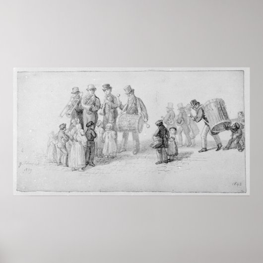 London Street Band, 1839 Poster (Vorne)