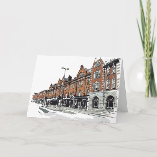 London Street Scene Karte (Vorderseite)