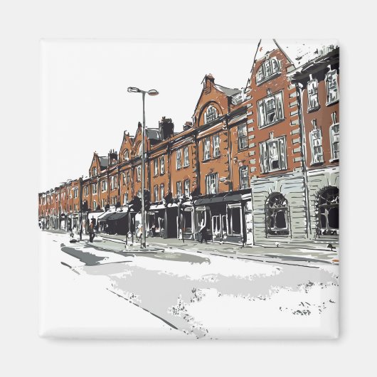 London Street Scene Magnet (Vorne)