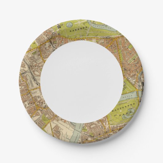 London Südwesten Pappteller (Vorderseite)