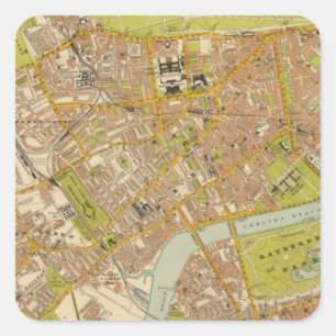 London-Südwesten Quadratischer Aufkleber