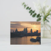 London Sunrise Postcard Postkarte (Stehend Vorderseite)