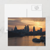 London Sunrise Postcard Postkarte (Vorne/Hinten)
