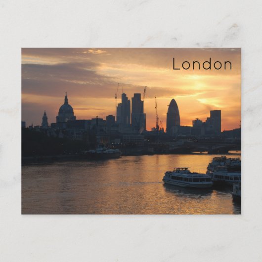 London Sunrise Postcard Postkarte (Vorderseite)