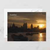 London Sunrise Postkarte (Vorne/Hinten)