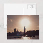 London Sunset Postkarte (Vorne/Hinten)