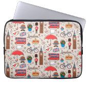London-Symbol-Muster Laptopschutzhülle (Vorderseite)