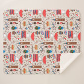 London-Symbol-Muster Sherpadecke (Vorderseite (Horizontal))