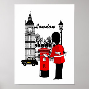 London-Szene Poster