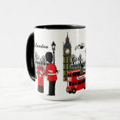 London-Szene Tasse (Vorderseite Links)