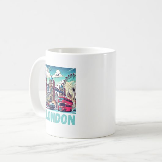 London-Tasse Kaffeetasse (Vorderseite Links)