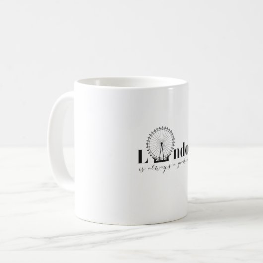 London-Tasse Kaffeetasse (Vorderseite Links)