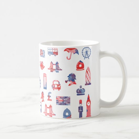 London-Tasse - London-Geschenk - London-Andenken - Kaffeetasse (Rechts)