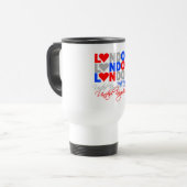 London-Tasse - wählen Sie Art u. Farbe Reisebecher (Vorderseite Links)