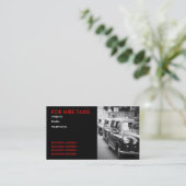 London-Taxifahrer Visitenkarte (Stehend Vorderseite)