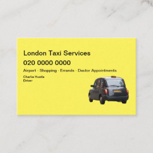 London-Taxiservice Visitenkarte