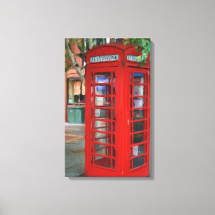 London-Telefon-Stand-Leinwand-Druck Leinwanddruck