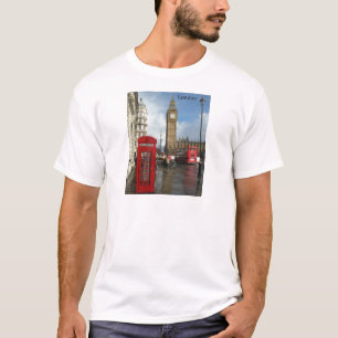 London-Telefonkasten u. Big Ben (St.K) T-Shirt