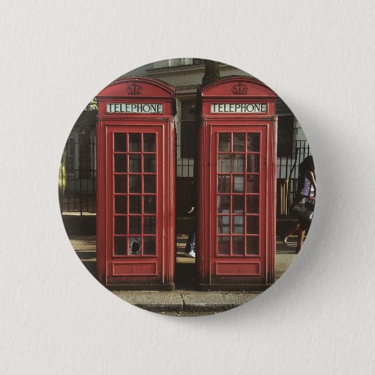 London Telefonzelle Button (Vorderseite)