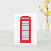London-Telefonzelle Karte (Gelbe Blume)