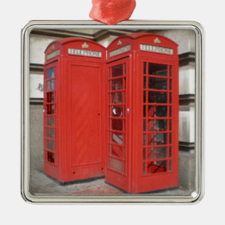 London-Telefonzelle-Produkte Silbernes Ornament